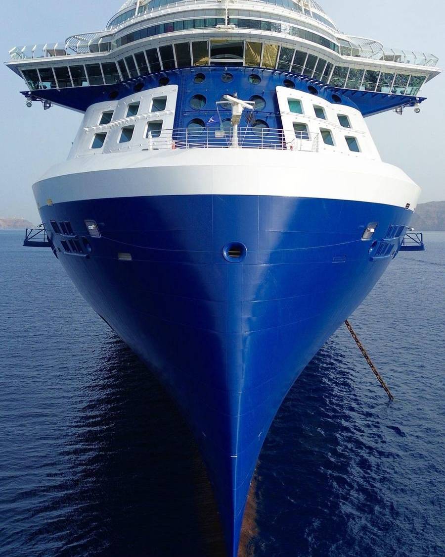 Celebrity Ascent in Santorini - © Copyright: Sail Away Magazine