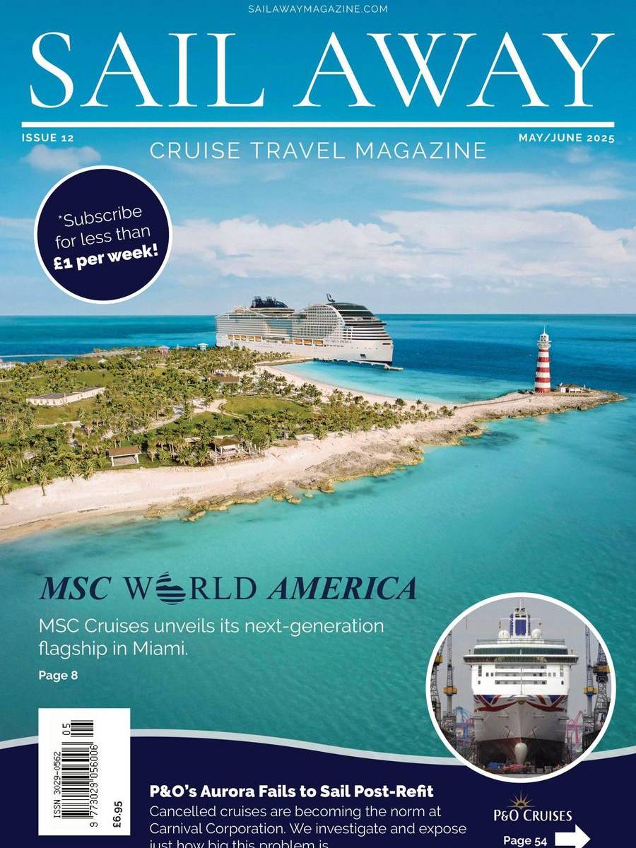 Sail Away Cruise Travel Magazine Issue 12 - Front Cover